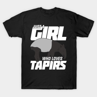 Just A Girl Who Loves Tapirs T-Shirt